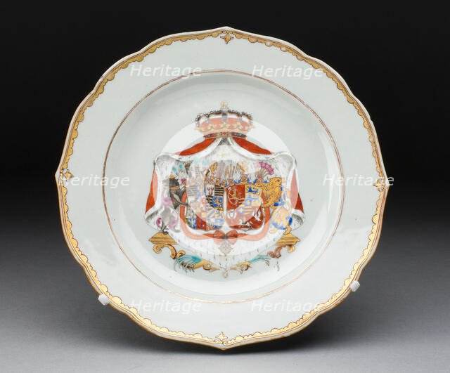 Plate, Jingdezhen, c. 1750. Creator: Jingdezhen Porcelain.
