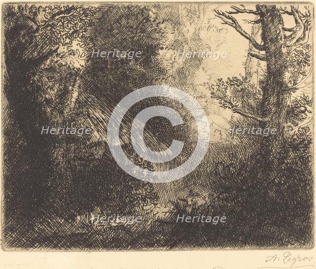Landscape: Near Chailleux (Paysage: Pres Chailleux). Creator: Alphonse Legros.
