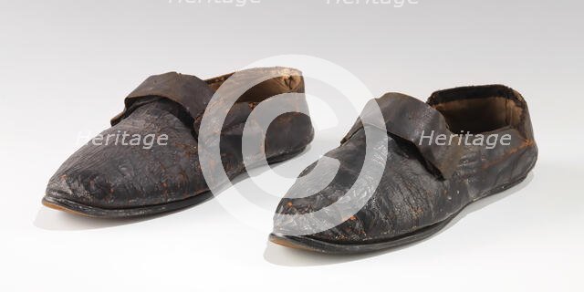 Shoes, British, 1790-1825. Creator: Unknown.