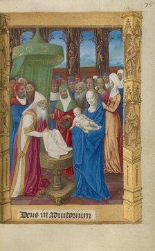 The Presentation in the Temple; Book of Hours, 1478. Creator: Master of Guillaume Lambert.