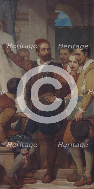 The Painter Denys Calvaert in Bologna, (c1570s), 1862-1872. Creator: Nicaise de Keyser.