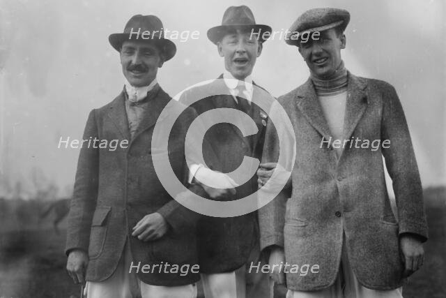 J. Parks, Harry P. Whitney, F.S. Von Stade, between c1910 and c1915. Creator: Bain News Service.