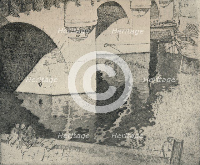 'The Pont Neuf', 1915. Artist: William A Levy.