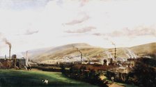 Industrial landscape, Wales, 19th century. Artist: Penry Williams