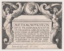 Titlepage to Ovid's 'Metamorphoses', 1606. Creator: Antonio Tempesta.