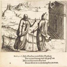 The Temptation of Christ, 1548. Creator: Augustin Hirschvogel.