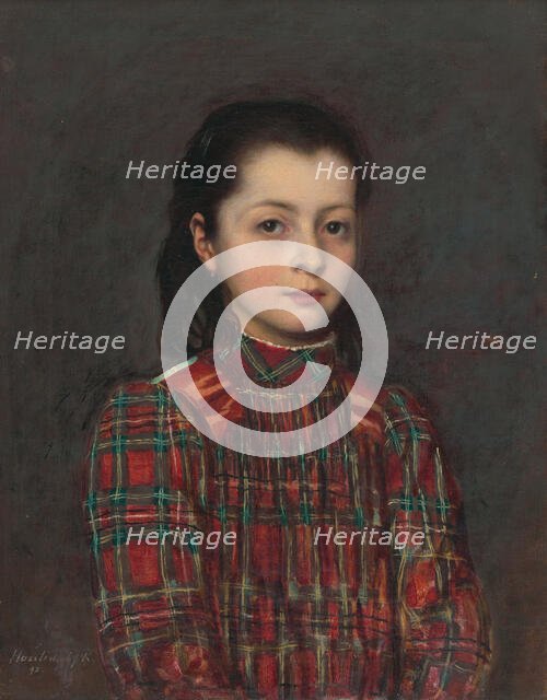 Portrait of a little girl, 1897. Creator: Koloman Hazlinský.