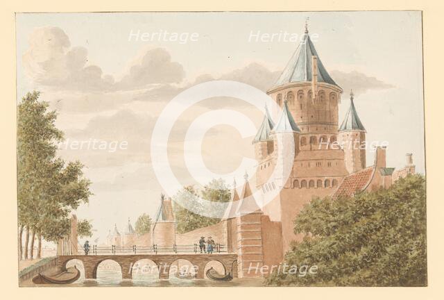 View of the Kleine Houtpoort in Haarlem, 1700-1850. Creator: Anon.