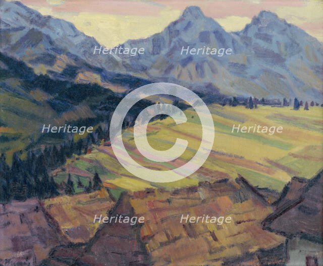 Landscape near Zdiar, 1940-1945. Creator: Gustav Mally.