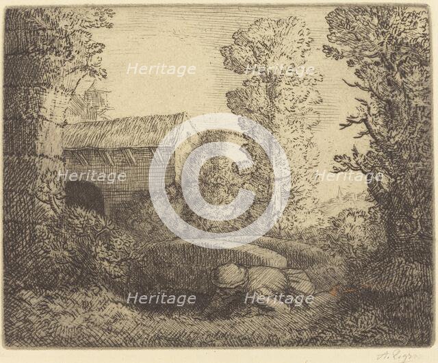 Bridge at the Mill (Le pont du moulin). Creator: Alphonse Legros.