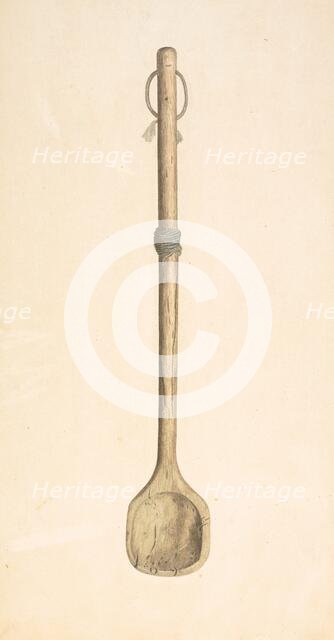 Baker's Mixing Spoon, c. 1939. Creator: Paul Poffinbarger.