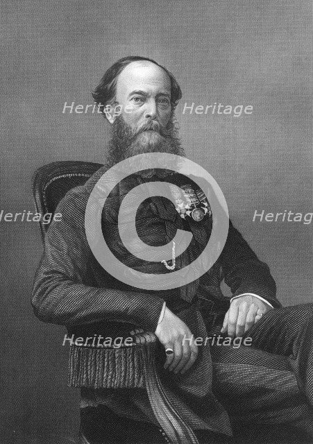 Colonel Brownrigg, British soldier, 1857.Artist: DJ Pound