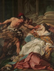 The Death of Harmonia, ca. 1740-41. Creator: Jean Baptiste Marie Pierre.