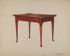 Card Table, 1935/1942. Creator: Mario De Ferrante.