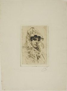 Spanish Woman, 1884. Creator: Anders Leonard Zorn.