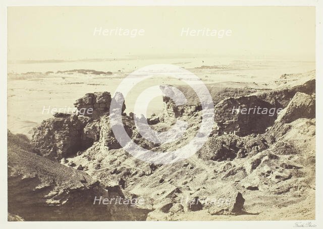 The Nile from the Quarries of Joura, 1858/62. Creator: Francis Frith.