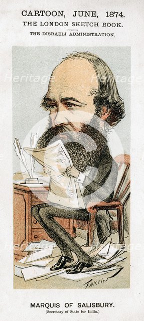 Robert Arthur Talbot Gascoyne-Cecil, 3rd Marquess of Salisbury, British politician, 1874.Artist: Faustin