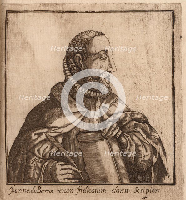 Portrait of João de Barros (1496-1570) , 1624. Creator: Faria, Manuel Severim de (1583-1655).