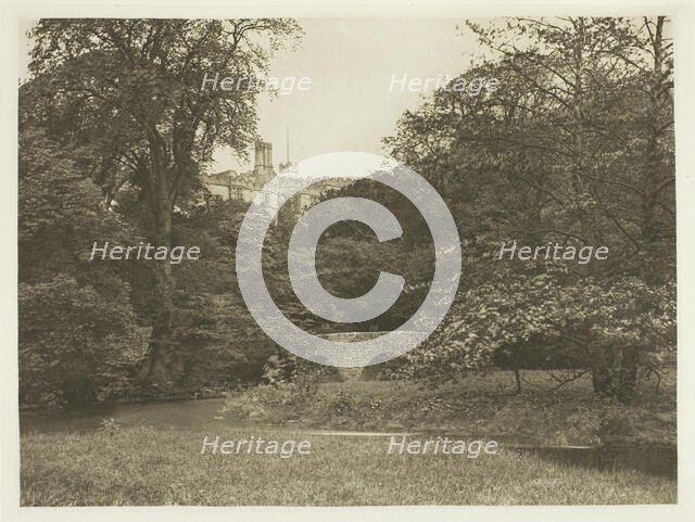 Lady Dorothy's Bridge, Haddon Hall, 1880s. Creator: Peter Henry Emerson.