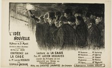 L'Idée Nouvelle, February 1898. Creator: Theophile Alexandre Steinlen.