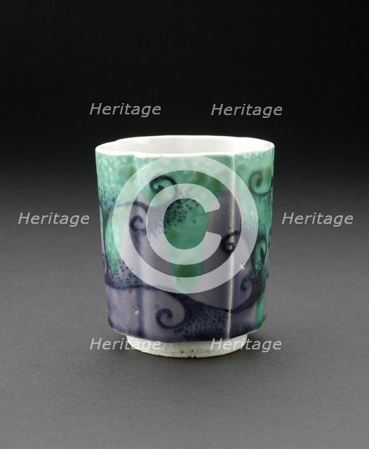 Sake cup with abstract design, c1700. Artist: Unknown.
