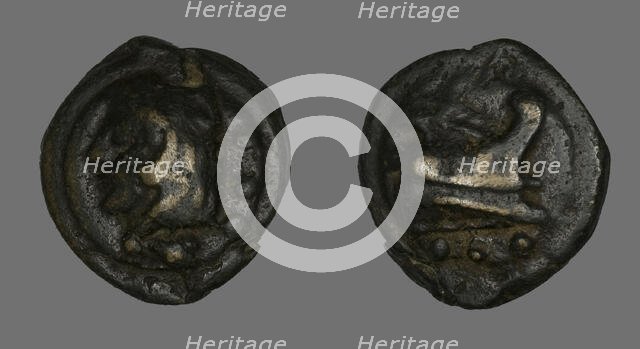 Quadrans (Coin) Depicting the Hero Hercules, 225-217 BCE. Creator: Unknown.