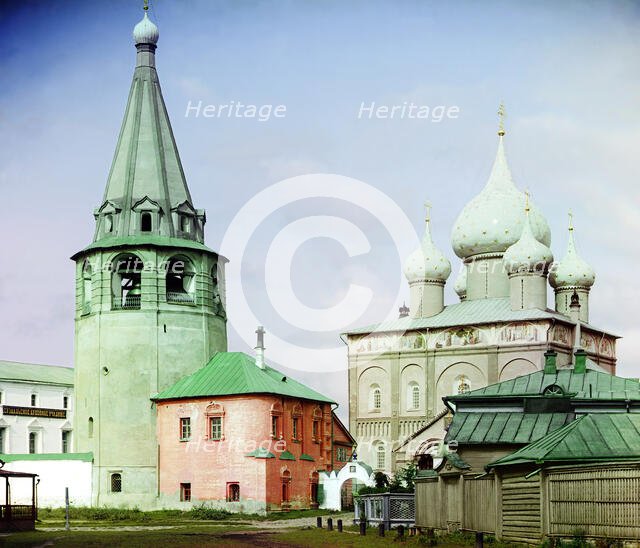 Suzdal: The Cathedral of the Nativity of Christ [i.e. the Cathedral of the Nativity of the..., 1912. Creator: Sergey Mikhaylovich Prokudin-Gorsky.