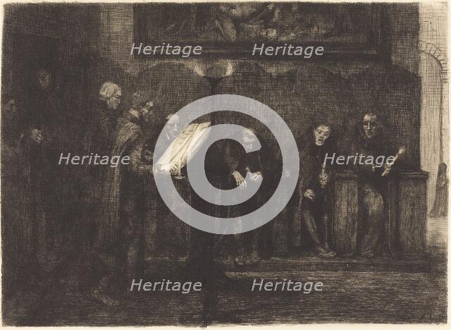 Spanish Singers (Les chantres espagnols), 1865. Creator: Alphonse Legros.