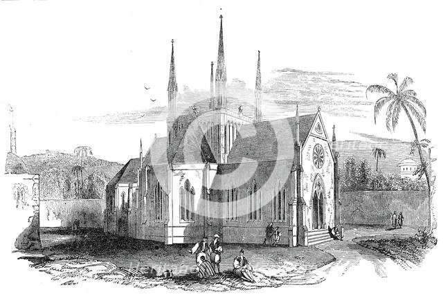 Designed Protestant church on Mount Zion, 1845. Creator: Unknown.