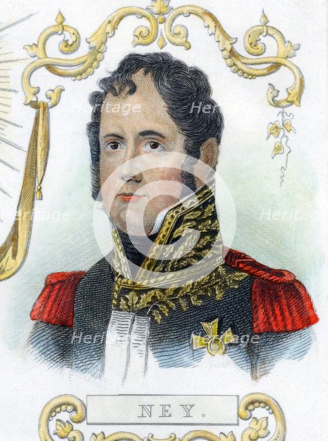 Michel Ney, French soldier, c1830. Artist: Unknown