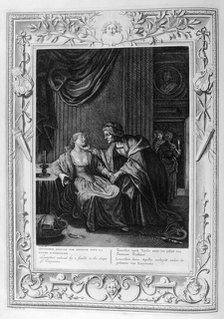 'Leucothoe Seduced by Apollo in the Shape of Eurynome', 1733. Artist: Bernard Picart