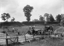 Labourers making bricks near Pusey, Oxfordshire, c1860-c1922. Artist: Henry Taunt