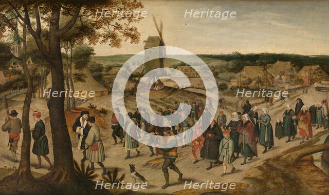 A Wedding Procession, 1630. Creator: Pieter Brueghel the Younger.