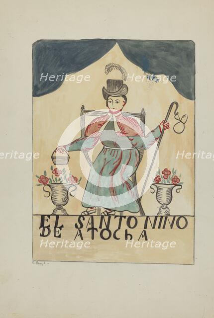 Retablo-Child's Saint, 1935/1942. Creator: E. Boyd.