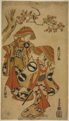 The Actors Ichikawa Monnosuke I and Tamazawa Rinya, c. 1715. Creator: Torii Kiyomasu I.