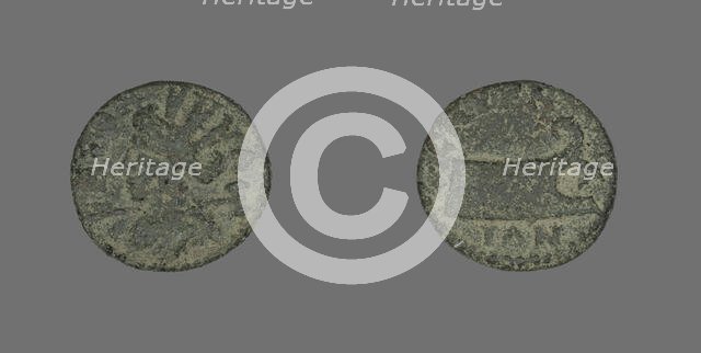 Coin Depicting the Amazon Smyrna, 175-200. Creator: Unknown.