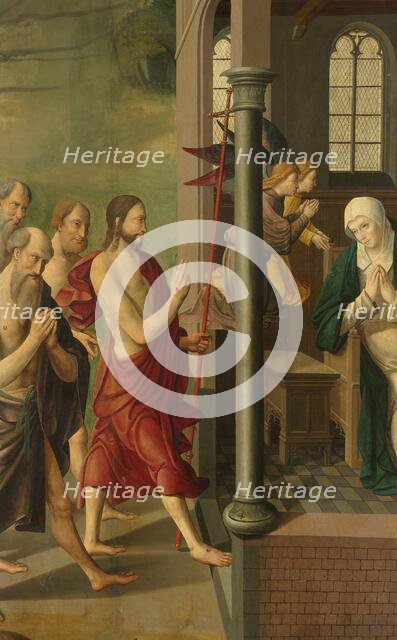 Panel of an Altarpiece with Dispute with the Doctors, on verso is Appearance of Christ to his Mother Creator: Master of Alkmaar.
