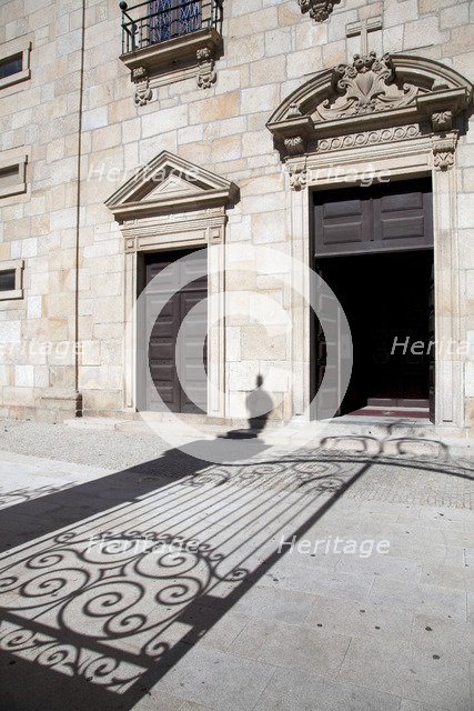 Cathedral doorway, Castelo Branco, Portugal, 2009.  Artist: Samuel Magal