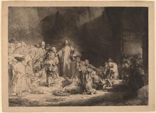 Christ Preaching (The Hundred Guilder Print), c. 1649. Creator: Rembrandt Harmensz van Rijn.