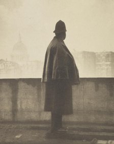 A London policeman. From the album: Photograph album - London, 1920s. Creator: Harry Moult.