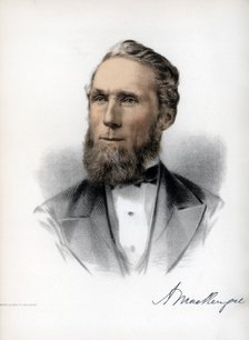 Alexander Mackenzie, second Prime Minister of Canada, c1890.Artist: Cassell, Petter & Galpin