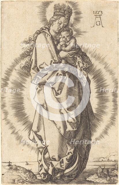 The Virgin with the Child on the Crescent, 1553. Creator: Heinrich Aldegrever.