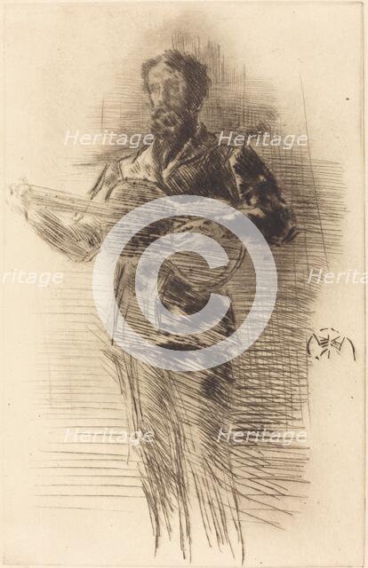 The Guitar Player, 1875. Creator: James Abbott McNeill Whistler.
