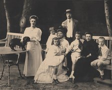 The Nabokov Family. Vladimir Dmitriewitsch, Elena Ivanovna, Maria Ferdinandovna with children.