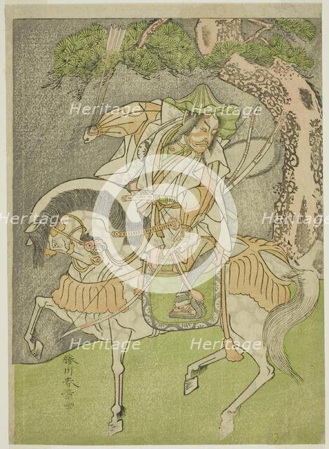 The Actor Matsumoto Koshiro II as Kagekiyo Disguised as Omi Yawatanosuke in the Play..., c. 1772. Creator: Shunsho.