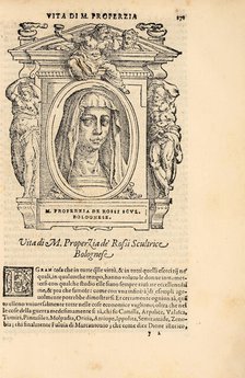 Properzia de' Rossi. From: Giorgio Vasari, The Lives of the Most Excellent Italian..., c1568. Creator: Vasari, Giorgio (1511-1574).