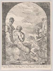 Contest between Apollo and Marsyas, ca. 1754. Creator: Girolamo da Carpi.