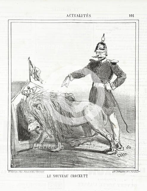 Le nouveau Crockett, 1864. Creator: Cham.