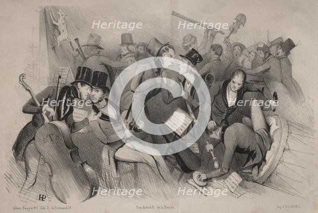 Actualités: Société philharmonique de province, 1841. Creator: Jules Platier (French).