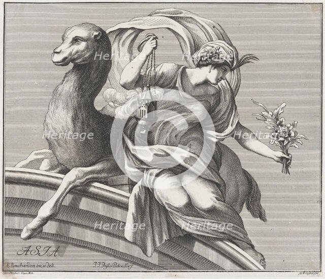 Asia, 1732. Creator: Johann Justin Preissler.
